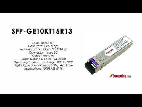SFP-GE10KT15R13 | Juniper Compatible 1000BASE-BX SFP Tx1550nm/Rx1310nm 10km