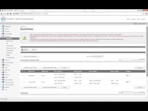 How To Schedule Sonicpoint Wireless Radio