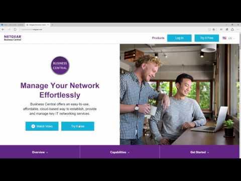 NETGEAR Business Central Wireless Manager Signing Up With A MyNETGEAR Account