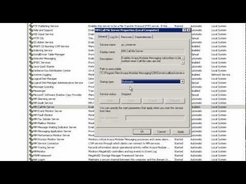 How To Enable Call Me Server On Avaya Modular Messaging