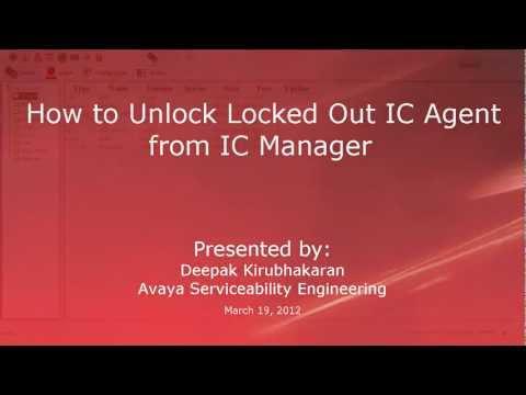 How To Unclock Locked Agent Accounts From IC Manager?