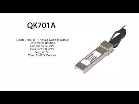 QK701A | HP Compatible SFP+ Active Copper Cable 7m