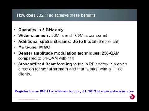 Enterasys 802.11ac Webinar