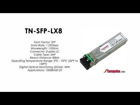 TN-SFP-LX8  |  Transition Compatible 1000BASE-LX SFP 1550nm SMF 80km