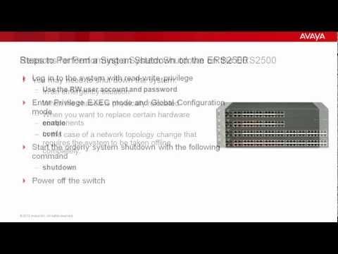 How To Perform A System Shutdown On The Avaya ERS2500
