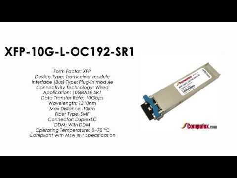 XFP-10G-L-OC192-SR1  |  Juniper Compatible OC-192 XFP, 1290nm Through 1330nm, 10km