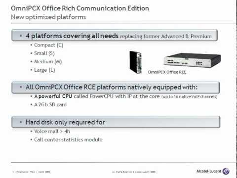 Alcatel-Lucent OmniPCX Office R8.0 Update