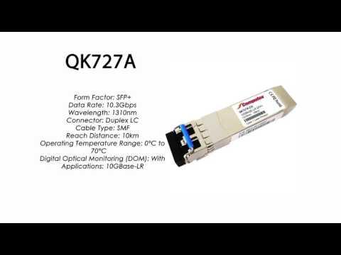 QK727A  |  HP Compatible 10GBase-LR Sfp+ 1310nm 10km