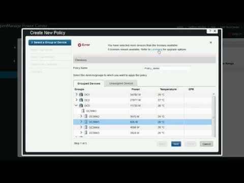 Dell OpenManage Power Center - Importing Power Cap Licenses