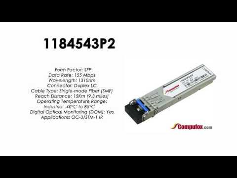 1184543P2  |  Adtran Compatible OC-3/155Mbps 1310nm 15km SFP