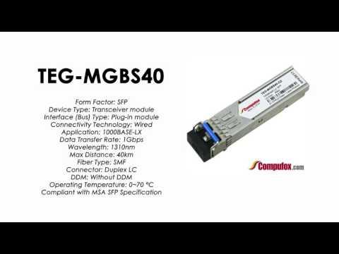 TEG-MGBS40  |  TRENDnet Compatible 1000Base-LX 1310nm 40km SFP
