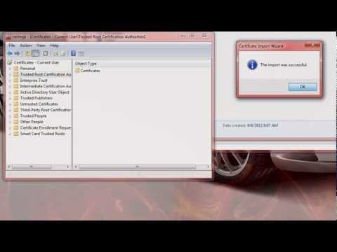 How To Add A Trusted SSL Certificate To Windows 7 Via Firefox