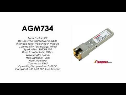AGM734  |  Netgear Compatible 1000Base-T RJ45 100m SFP