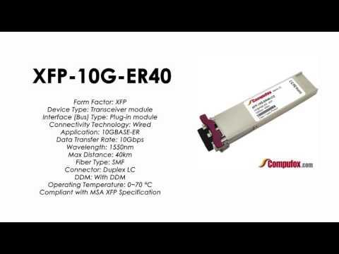 XFP-10G-ER40  |  Alcatel Compatible 1550nm 40km XFP