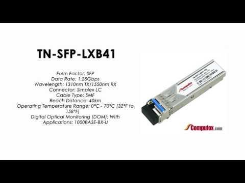 TN-SFP-LXB41 | Transition Compatible 1000BASE-BX SFP 1310nmTx/1550nmRx SMF 40km