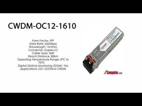 CWDM-OC12-1610  |  Ciena Compatible OC-12/STM-4 CWDM SFP 1610nm 80km