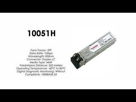 10051H  |    |  Extreme Networks Compatible 1000BASE-SX SFP 850nm 550m MMF Industrial
