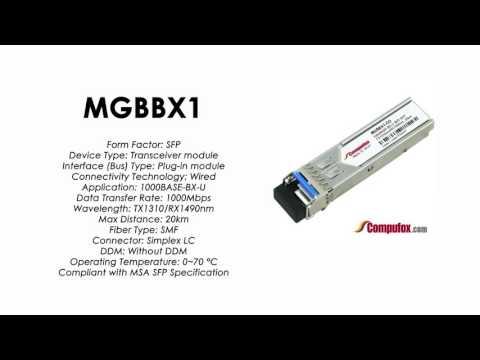 MGBBX1  |  Linksys/Cisco Compatible 1000Base-BX-U Tx1310nm/Rx1490nm 20km SFP