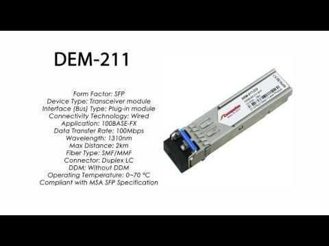 DEM-211  |  D-Link Compatible 100Base-FX SFP 1310nm 2km