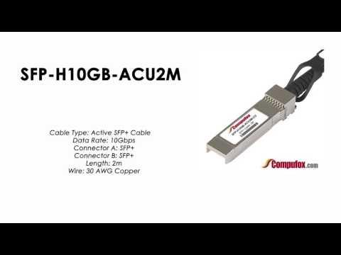 SFP-H10GB-ACU2M  |  Cisco Compatible 10GBASE-CU SFP+ Cable 2m, Active