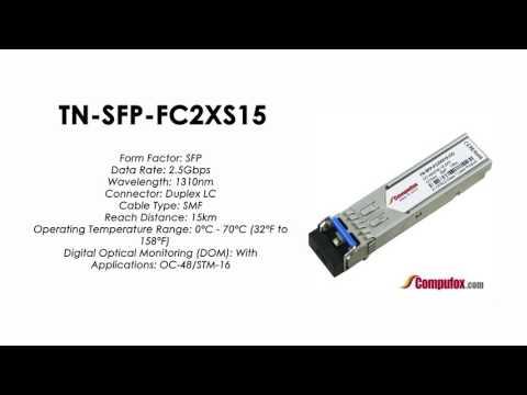 TN-SFP-FC2XS15  |  Transition Compatible OC-48/STM-16 SFP 1310nm SMF 15km
