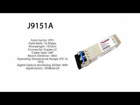 J9151A  |  HP Compatible 10GBase-LR SFP+ 1310nm 10km