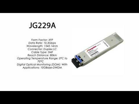 JG229A  |  HP Compatible 10GBase-DWDM XFP 1542.14nm 80km