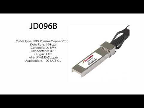 JD096B  |  HP Compatible SFP+ Passive Copper Cable 1.2m