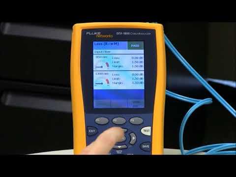 Testing LC To LC Duplex Fibers (DTX FI 103) - By Fluke Networks