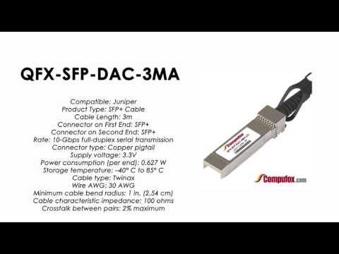 QFX-SFP-DAC-3MA  | Juniper Compatible SFP+ Direct Attach Active Cable 3m