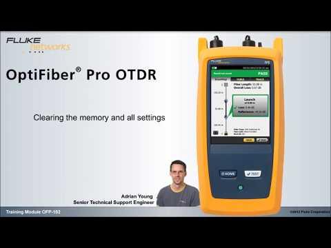 Clearing The Memory And All Settings In Your OptiFiber Pro (OFP 102): By Fluke Networks