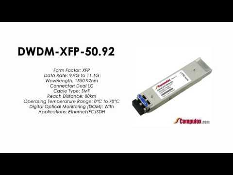 DWDM-XFP-50.92  |  Cisco Compatible 10GBASE-DWDM XFP 1550.92nm 80km