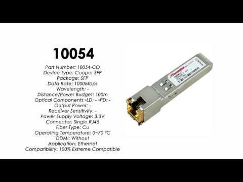 10054  |  Extreme Compatible 1000BASE-T RJ45 100m SFP