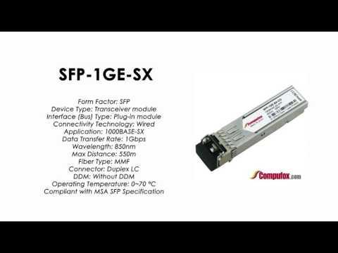 SFP-1GE-SX  |  Juniper Compatible 1000BASE-SX SFP 850nm 550m MMF