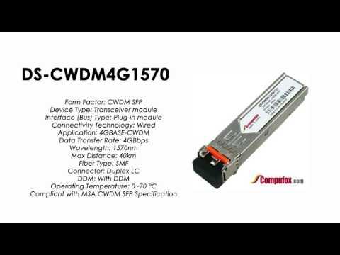 DS-CWDM4G1570  |  Cisco Compatible 1570nm CWDM 1/2/4-Gbps Fibre Channel SFP