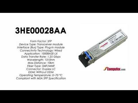 3HE00028AA  |  Alcatel Compatible 1000Base-LX 1310nm 10km SFP