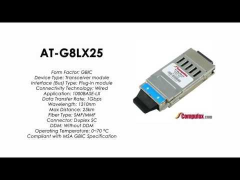 AT-G8LX25  |  Allied Telesis Compatible 1000Base-LX 1310nm 25km GBIC