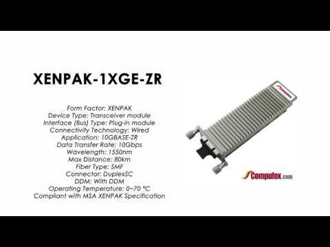 XENPAK-1XGE-ZR | Juniper Compatible 10GBASE-ZR XENPAK 1550nm 80km SMF