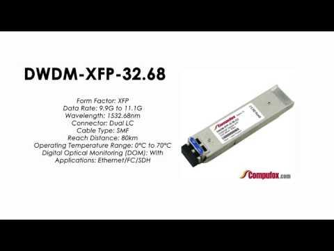 DWDM-XFP-32.68  |  Cisco Compatible 10GBASE-DWDM XFP 1532.68nm 80km