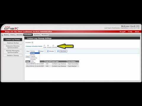 How To Perform Contact Log Cleanup On Avaya One-X Client Enablement Services