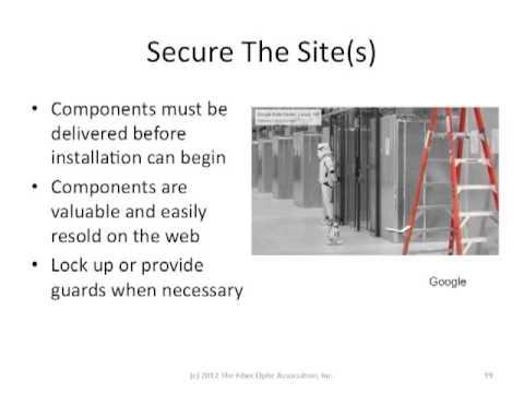 FOA Lecture:   Cabling Project Management