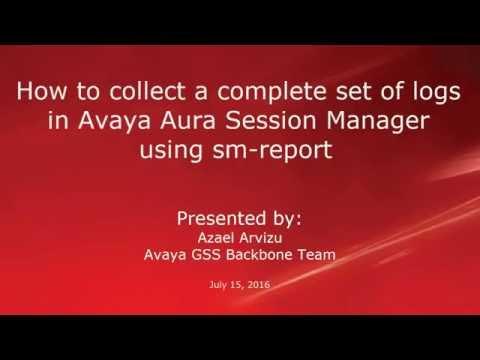 How To Get Complete Set Of Logs In Avaya Aura Session Manager Using Sm-report Utility