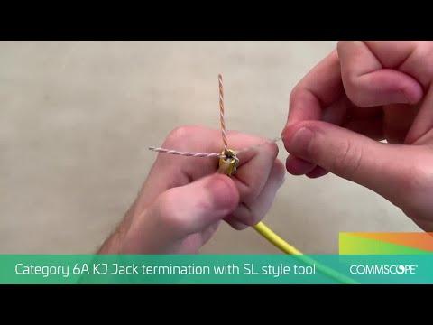 Category 6A KJ Jack Termination With SL Style Tool