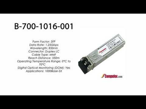 B-700-1016-001  |  Ciena Compatible 1000Base-SX SFP 850nm 550m