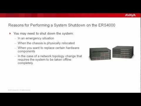 How To Perform A System Shutdown On The Avaya ERS4000