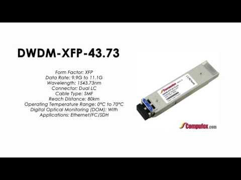 DWDM-XFP-43.73  |  Cisco Compatible 10GBASE-DWDM XFP 1543.73nm 80km