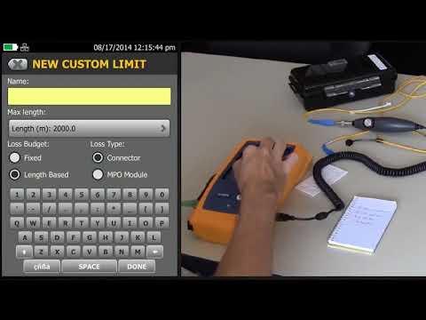 Custom Connector Splice Fiber Loss Limits In The CertiFiber® Pro: By Fluke Networks