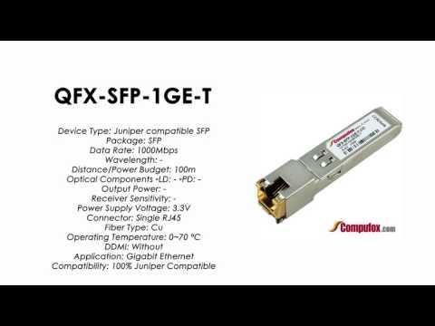 QFX-SFP-1GE-T | Juniper Compatible 1000BASE-T SFP RJ45 100m