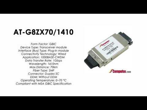 AT-G8ZX70/1410  |  Allied Telesis Compatible 1000Base-CWDM 1410nm 70km GBIC