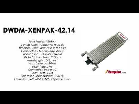 DWDM-XENPAK-42.14  |  Cisco Compatible 10GBASE-DWDM XENPAK 1542.14nm 80km